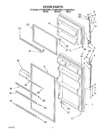 02 - Door parts for Whirlpool Refrigerator ET18NKXDN04 from AppliancePartsPros.com