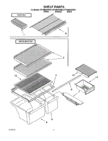05 - Shelf, Lit / Optional parts for Whirlpool Refrigerator ET18NKXDN04 from AppliancePartsPros.com