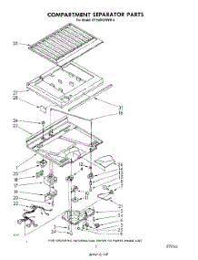 04 - Compartment Separator parts for Whirlpool Refrigerator ET18XKXRWR4 from AppliancePartsPros.com