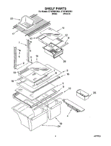 03 - Shelf parts for Whirlpool Refrigerator ET18TMXDW01 from AppliancePartsPros.com