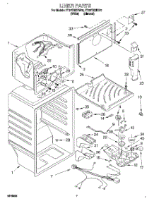05 - Liner parts for Whirlpool Refrigerator ET18TMXDW01 from AppliancePartsPros.com