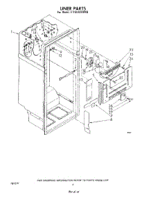 03 - Liner parts for Whirlpool Refrigerator ET18XKXRWR0 from AppliancePartsPros.com