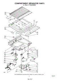 04 - Compartment Separator parts for Whirlpool Refrigerator ET18XKXRWR0 from AppliancePartsPros.com