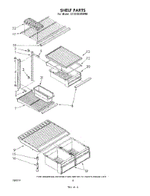 05 - Shelf parts for Whirlpool Refrigerator ET18XKXRWR0 from AppliancePartsPros.com