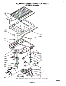 Compartment Separator parts for Whirlpool Refrigerator ET18XKXMWR2 from AppliancePartsPros.com