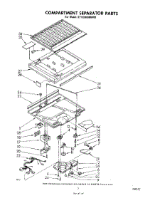 04 - Compartment Separator parts for Whirlpool Refrigerator ET18XKXMWR0 from AppliancePartsPros.com