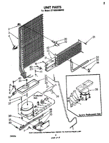 Unit parts for Whirlpool Refrigerator ET18XKXMWR2 from AppliancePartsPros.com