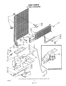 07 - Unit parts for Whirlpool Refrigerator ET18XKXMWR0 from AppliancePartsPros.com