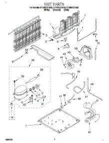 04 - Unit parts for Whirlpool Refrigerator ET18NKXDW06 from AppliancePartsPros.com
