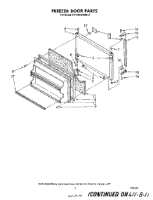 06 - Freezer Door parts for Whirlpool Refrigerator ET18XKXRWR2 from AppliancePartsPros.com