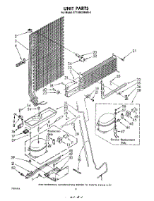 07 - Unit parts for Whirlpool Refrigerator ET18XKXRWR2 from AppliancePartsPros.com