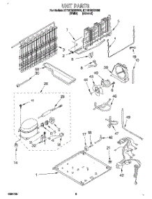 06 - Unit parts for Whirlpool Refrigerator ET18TMXDN05 from AppliancePartsPros.com