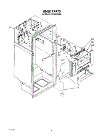 03 - Liner parts for Whirlpool Refrigerator ET18XKXSW00 from AppliancePartsPros.com
