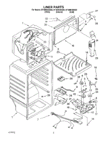 03 - Liner parts for Whirlpool Refrigerator ET18NKXDG03 from AppliancePartsPros.com