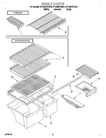 05 - Shelf, Lit / Optional parts for Whirlpool Refrigerator ET18NKXDW02 from AppliancePartsPros.com