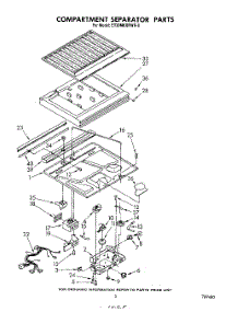04 - Compartment Separator parts for Whirlpool Refrigerator ET20MKXRWR0 from AppliancePartsPros.com