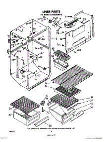 03 - Liner parts for Whirlpool Refrigerator ET19TKXLWR3 from AppliancePartsPros.com