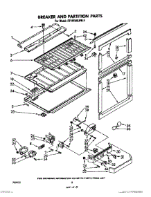 04 - Breaker And Partition parts for Whirlpool Refrigerator ET19TKXLWR3 from AppliancePartsPros.com