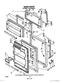 06 - Door, Lit / Optional parts for Whirlpool Refrigerator ET19TKXLWR3 from AppliancePartsPros.com