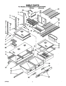 04 - Shelf, Lit / Optional parts for Whirlpool Refrigerator ET22DKXAN02 from AppliancePartsPros.com