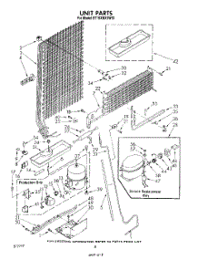 07 - Unit parts for Whirlpool Refrigerator ET18XMXSW03 from AppliancePartsPros.com