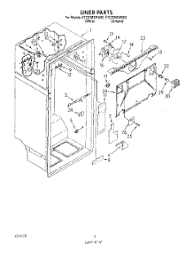 03 - Liner parts for Whirlpool Refrigerator ET22DMXWW00 from AppliancePartsPros.com