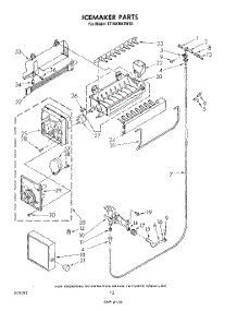 09 - Ice Maker , Miscellaneous parts for Whirlpool Refrigerator ET18XMXSW03 from AppliancePartsPros.com