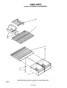05 - Shelf parts for Whirlpool Refrigerator ET18JMXRWR0 from AppliancePartsPros.com