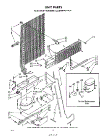 07 - Unit parts for Whirlpool Refrigerator ET18JMXRWR0 from AppliancePartsPros.com