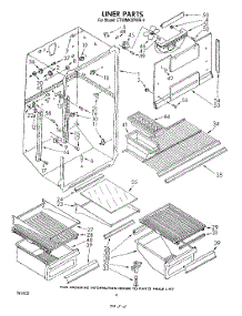 03 - Liner parts for Whirlpool Refrigerator ET20MKXPWR0 from AppliancePartsPros.com