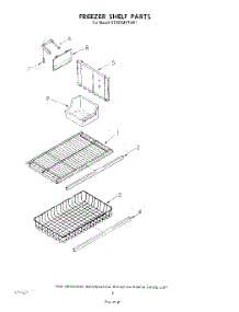 06 - Freezer Shelf parts for Whirlpool Refrigerator ET20RMXTN01 from AppliancePartsPros.com