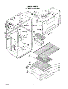 03 - Liner parts for Whirlpool Refrigerator ET19JKXLWR1 from AppliancePartsPros.com
