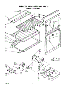 04 - Breaker And Partition parts for Whirlpool Refrigerator ET19JKXLWR1 from AppliancePartsPros.com