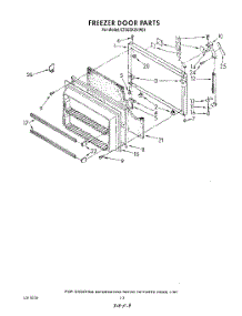 08 - Freezer Door parts for Whirlpool Refrigerator ET20DKXVN01 from AppliancePartsPros.com