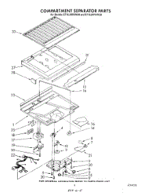 04 - Compartment Separator parts for Whirlpool Refrigerator ET18JMXWN00 from AppliancePartsPros.com
