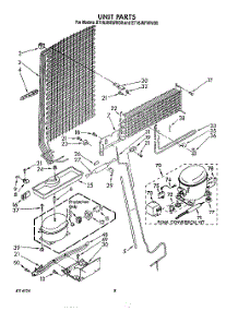 07 - Unit parts for Whirlpool Refrigerator ET18JMXWN00 from AppliancePartsPros.com