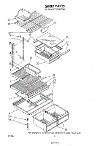 05 - Shelf parts for Whirlpool Refrigerator ET18XMXSW01 from AppliancePartsPros.com