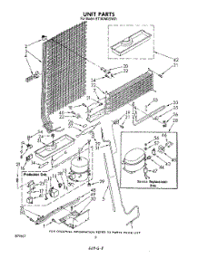 07 - Unit parts for Whirlpool Refrigerator ET18XMXSW01 from AppliancePartsPros.com