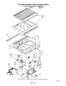 04 - Compartment Separator parts for Whirlpool Refrigerator ET22DMXWN01 from AppliancePartsPros.com