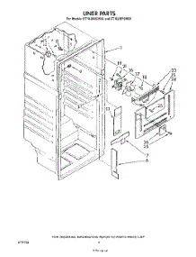 03 - Liner parts for Whirlpool Refrigerator ET18JMXSW06 from AppliancePartsPros.com