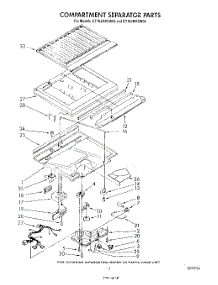 04 - Compartment Separator parts for Whirlpool Refrigerator ET18JMXSW06 from AppliancePartsPros.com