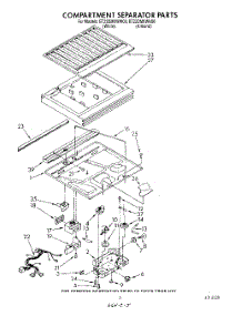 04 - Compartment Separator parts for Whirlpool Refrigerator ET22DMXWN00 from AppliancePartsPros.com