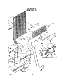 07 - Unit parts for Whirlpool Refrigerator ET18ZKXTG01 from AppliancePartsPros.com
