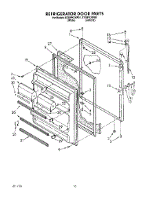 07 - Refrigerator Door, Lit / Optional parts for Whirlpool Refrigerator ET20PKXXW01 from AppliancePartsPros.com