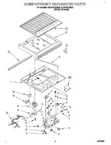 03 - Compartment Separator parts for Whirlpool Refrigerator ET22DKXBN02 from AppliancePartsPros.com