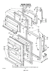 06 - Door, Lit / Optional parts for Whirlpool Refrigerator ET20AKXLWR1 from AppliancePartsPros.com