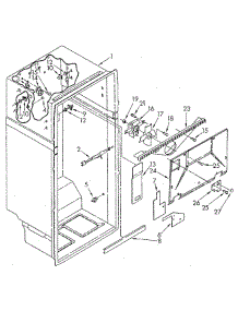 Liner parts for Whirlpool Refrigerator ET20GKXSF02 from AppliancePartsPros.com