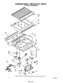 04 - Compartment Separator parts for Whirlpool Refrigerator ET20AKXRWR0 from AppliancePartsPros.com