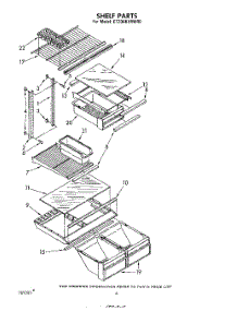 05 - Shelf parts for Whirlpool Refrigerator ET20AKXRWR0 from AppliancePartsPros.com
