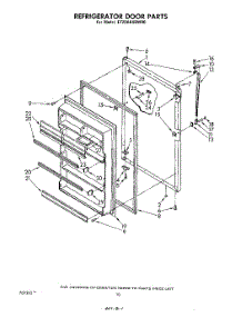 08 - Refrigerator Door , Lit / Optional parts for Whirlpool Refrigerator ET20AKXRWR0 from AppliancePartsPros.com